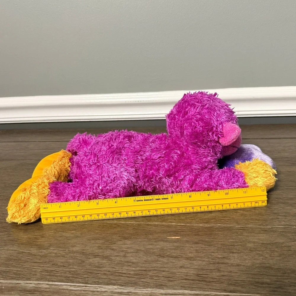 Pink Purple‎ Monkey Plush Stuffed Animal Hug Me Heart Valentines Toy 12 Inch